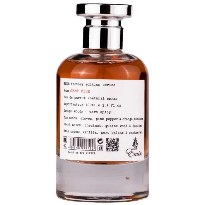 Emir Camp Fire Factory Edition Agua de perfume Unisex 100 ml Emir Camp Fire Factory Edition Agua de perfume Unisex 100 ml