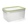 Recipiente Rectang Hermético Plástico Greenery Quid 25,5 X 18 X 14 cm - 4,5 L