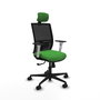 PIQUERAS Y CRESPO Silla de oficina Yunquera con mecanismo Sincro, Verde y Negro