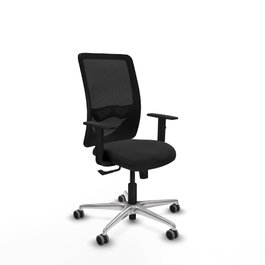 PIQUERAS Y CRESPO Silla de oficina Zulema con mecanismo Sincro, Negro
