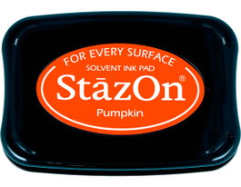 Tsukineko Almohadilla de Tinta STAZON Color Calabaza 95x65mm