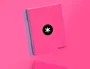 Antartik Cuaderno espiral A5 micro 120h 100 gr horizontal 5 bandas 6 taladros color rosa