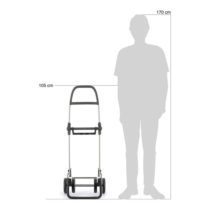 Rolser Carro de la Compra i-max mf 4 Ruedas Plegable Aluminio 43L Azul Klein