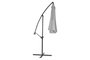 DKD Home Decor Parasol para Terraza y Jardín Giratorio 360°, Gris, Poliéster UV 50+, Acero, 350 cm de Largo x 300 cm de Ancho x 250 cm de Alto
