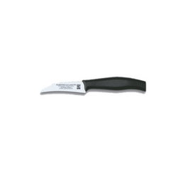 Norplast Cuchillo Verdulero Negro para Cocina de 7.5 cm, Hoja Acero Inoxidable y Mango Plástico