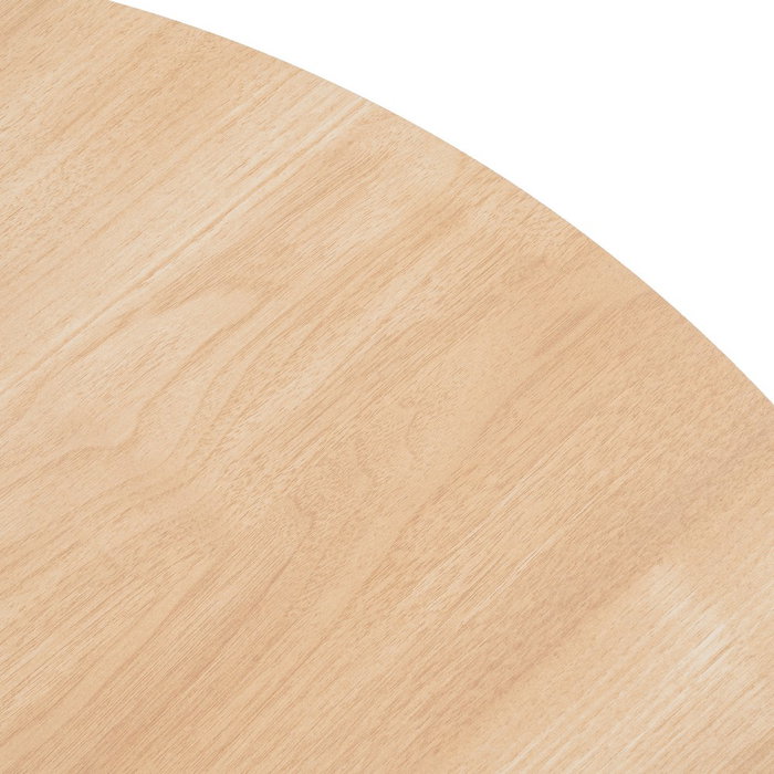 Mesa Comedor Natural-Blanco Dm-Metal 100 X 100 X 75 cm