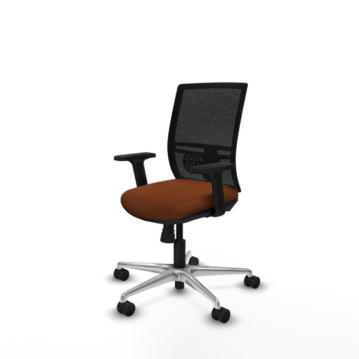 PIQUERAS Y CRESPO Silla de oficina Yunquera con mecanismo Sincro Marrón y Negro PIQUERAS Y CRESPO Silla de oficina Yunquera con mecanismo Sincro Marrón y Negro
