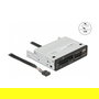 DeLOCK Lector de Tarjetas USB 2.0 Interno 5 Ranuras (CF, SD, MicroSD, MS PRO, xD) + 1 Puerto USB 2.0 Tipo A - 3.5", 480 Mbit/s, Metal Negro/Gris