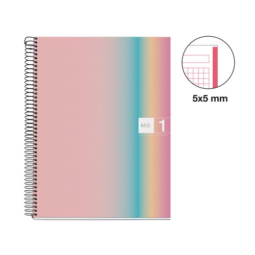 Miquelrius Cuaderno Espiral Aurora A4 80 Hojas 90g Cuadro 5mm West Bay Miquelrius Cuaderno Espiral Aurora A4 80 Hojas 90g Cuadro 5mm West Bay
