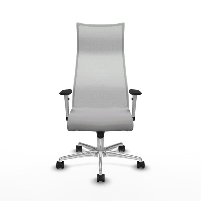 PIQUERAS Y CRESPO Sillón Albacete con mecanismo Sincro, Gris claro/Blanco