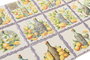 DKD Home Decor Set de 12 Posavasos de Dolomita Limones con Acabado Dorado