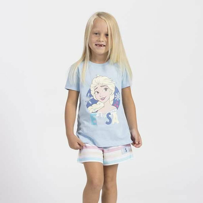 Cerdá Pijama Corto Single Jersey Frozen 3 Años - Light Blue Cerdá Pijama Corto Single Jersey Frozen 3 Años - Light Blue