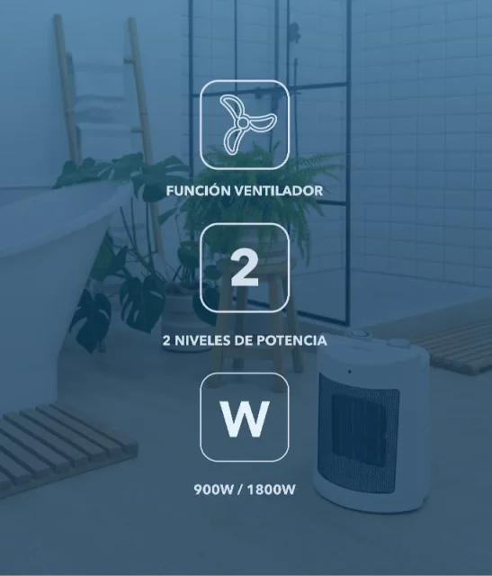 DAEWOO Calefactor cerámico DW9513 1800W