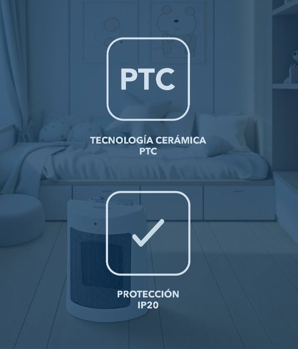 DAEWOO Calefactor cerámico PTC 1800W