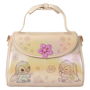 Loungefly Bolso bandolera Cute Stitch Disney Piel Vegana Correa Ajustable Oro Rosa Detalles 3D Iridiscentes 17.78x7.62x25.40cm