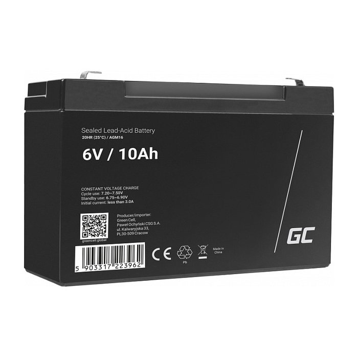 Green Cell AGM16 Batería para UPS 6 V 10 Ah Green Cell AGM16 Batería para UPS 6 V 10 Ah