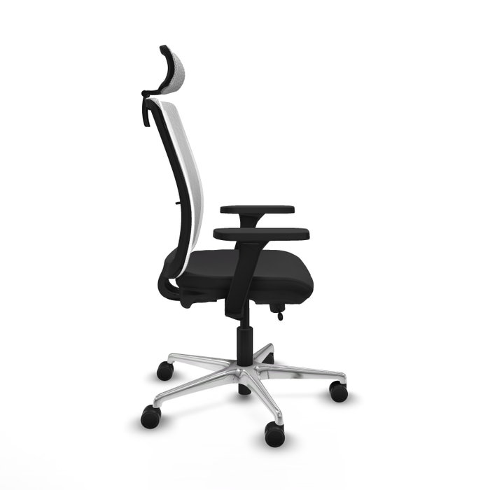 PIQUERAS Y CRESPO Silla de oficina Haches con mecanismo Sincro/Traslack, Negro y Blanco PIQUERAS Y CRESPO Silla de oficina Haches con mecanismo Sincro/Traslack, Negro y Blanco