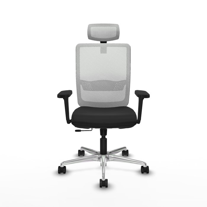 PIQUERAS Y CRESPO Silla de oficina Haches con mecanismo Sincro/Traslack, Negro y Blanco PIQUERAS Y CRESPO Silla de oficina Haches con mecanismo Sincro/Traslack, Negro y Blanco