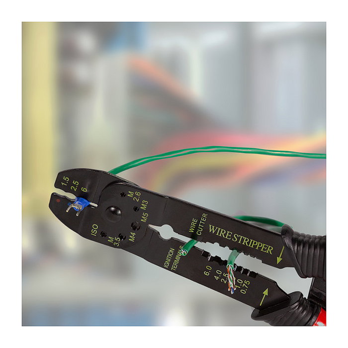 LogiLink Pinzas de crimpar universales para terminales aislados con surtido de crimpado