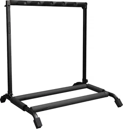 FRAMEWORKS Rack Plegable y Retráctil para 5 Guitarras, Soporte con Base Negra de Acero
