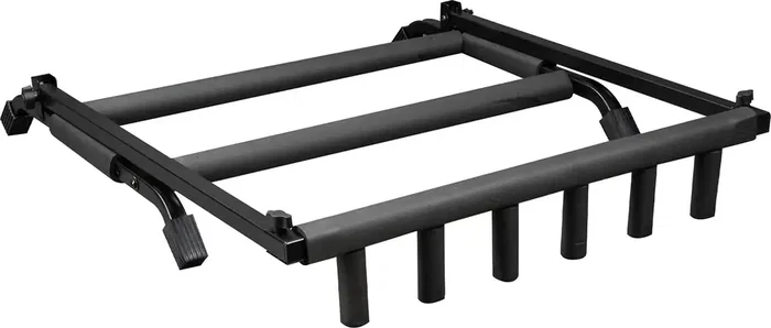 FRAMEWORKS Rack Plegable y Retráctil para 5 Guitarras, Soporte con Base Negra de Acero
