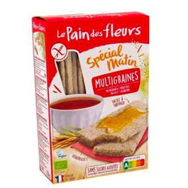 LE PAIN DES FLEURS Tostada Multicereal Matin Bio Sin Gluten Vegano 230 Gr
