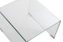 DKD Home Decor Set de 2 Mesitas Auxiliares de Cristal Templado Transparente