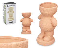 Giftdecor Figura Hombre Jarrón Pequeño Teja Cerámica Dolomita 16x25x12 cm (Set de 6)