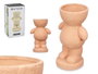 Giftdecor Figura Hombre Jarrón Pequeño Teja Cerámica Dolomita 16x25x12 cm (Set de 6)
