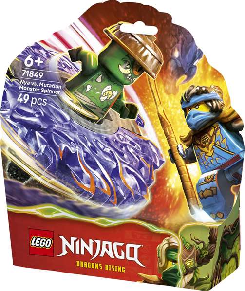 Lego Ninjago - Juego de Construcción Nya vs. Spinner del Monstruo Mutante, Edad 6+