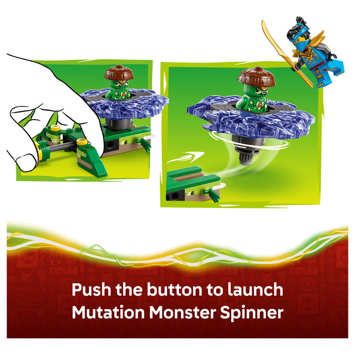 LEGO Ninjago 71849 Nya vs. Spinner del Monstruo Mutante, 49 piezas LEGO Ninjago 71849 Nya vs. Spinner del Monstruo Mutante, 49 piezas