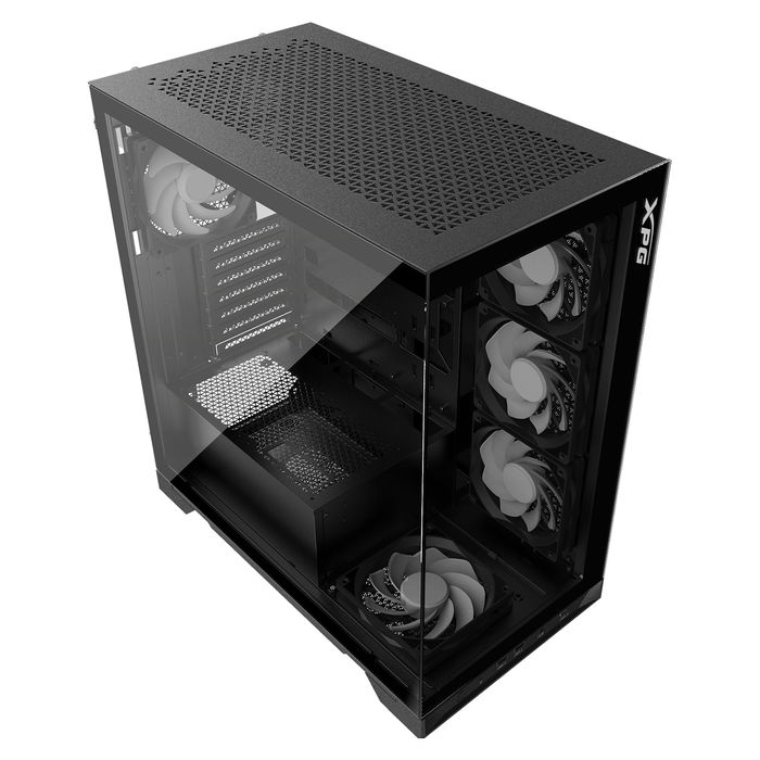 XPG Invader X Caja ATX Midi Tower Negra 4x120mm ARGB Cristal Templado USB C XPG Invader X Caja ATX Midi Tower Negra 4x120mm ARGB Cristal Templado USB C