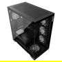 XPG Invader X Caja ATX Midi Tower Negra 4x120mm ARGB Cristal Templado USB C