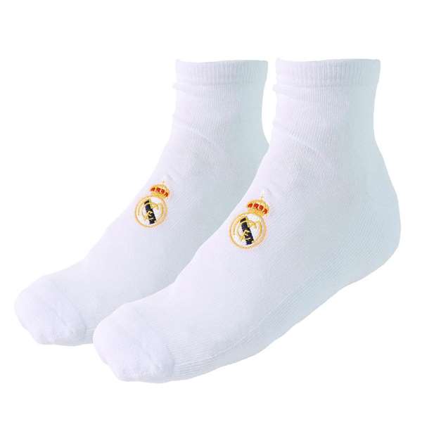 Cerdá Pack de 2 Calcetines Real Madrid, Talla Única, Color Blanco