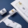 Cerdá Pack de 2 Calcetines Real Madrid, Talla Única, Color Blanco