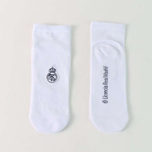 Cerdá Pack de 2 Calcetines Real Madrid, Talla Única, Color Blanco
