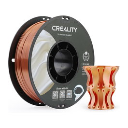 Creality CR-Silk PLA Filament 3301120002 - Cobre Rojo para Impresora 3D - 1 kg, 1.75 mm, Bobina - Material Seda