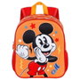 Mickey Mouse Mochila 3D Pequeña Whisper Disney, Mochila Preescolar con Relieve, Bolsillos Laterales, Color Naranja, 31x26x11 cm