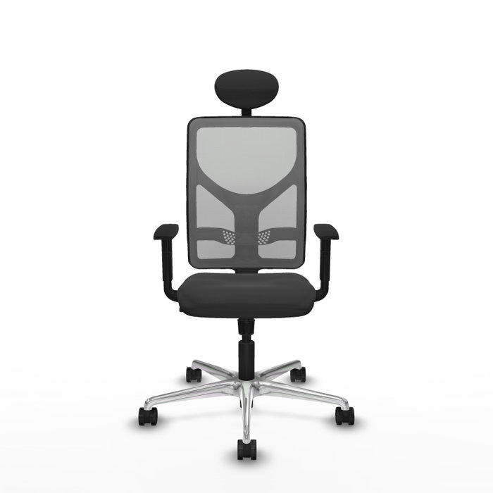 PIQUERAS Y CRESPO Silla de oficina Motilla Gris con mecanismo Sincro