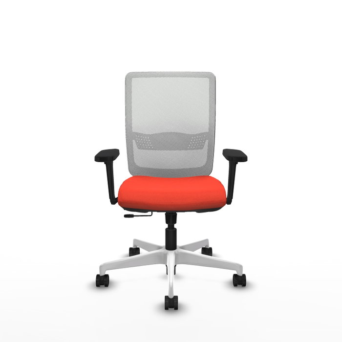 PIQUERAS Y CRESPO Silla de oficina Haches Naranja oscuro y Blanco PIQUERAS Y CRESPO Silla de oficina Haches Naranja oscuro y Blanco