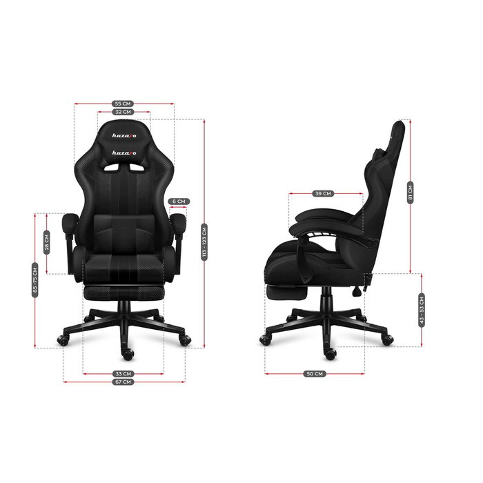 Silla Gaming Huzaro HZ-Force 4.7 Carbon Mesh Negro Silla Gaming Huzaro HZ-Force 4.7 Carbon Mesh Negro