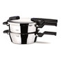 Fissler 600-700-11-000/0 Vitaquick Set Ollas a Presión 26cm – 8+4L, Apto para Inducción