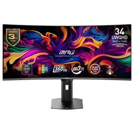 MSI MPG 341CQRDE QD-OLED X36 Monitor Gaming 34 pulg. 3440 x 1440 360Hz Curvo