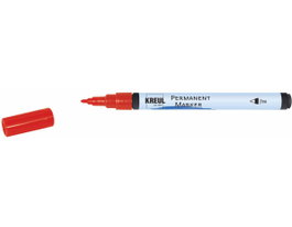Kreul Rotulador permanente punta fina redonda de bala rojo 1-2mm