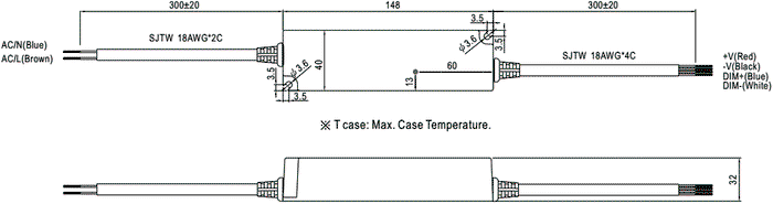 MEAN WELL LPF-16D-36 Alimentador LED 16,2W 36VDC 0,45A MEAN WELL LPF-16D-36 Alimentador LED 16,2W 36VDC 0,45A