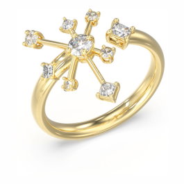 Guess Anillo Galaxy JUBR05565JWYG58 Dorado