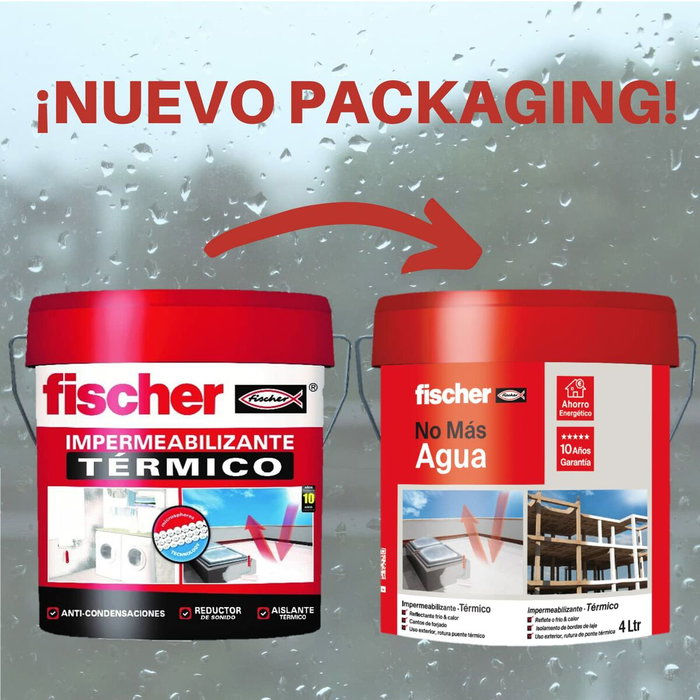 Fischer Impermeabilizante térmico 4 l blanco Fischer Impermeabilizante térmico 4 l blanco