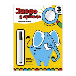 EDITORIAL IMAGILAND, JUEGO Y APRENDO 3 AÑOS - CON LUPA Y ROTULADOR BORRABLE