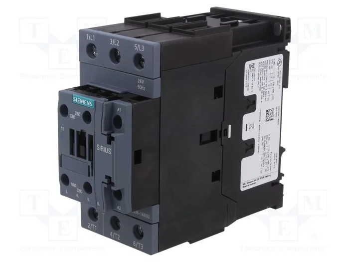 SIEMENS 3RT2036-1AB00 Contactor 3-polar 24VAC S2 SIEMENS 3RT2036-1AB00 Contactor 3-polar 24VAC S2
