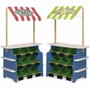 Melissa & Doug Puesto de limonada/Tienda de comestibles de madera